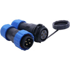 SP20 IP68 Waterproof Aviation Connector 2 to 14 Pin Inline Socket