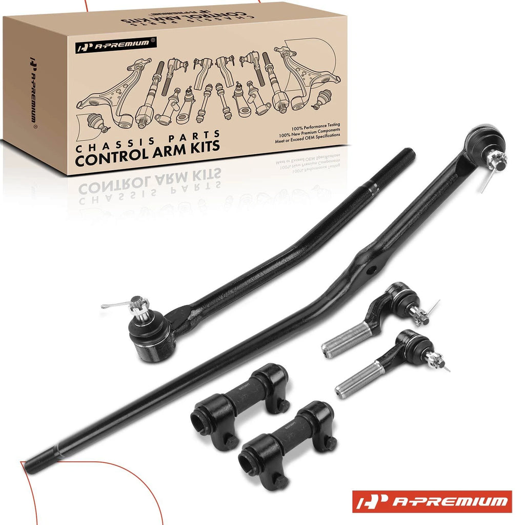 6X Inner & Outer Tie Rod End Drag Link for Ford E-250 (2008–2014)