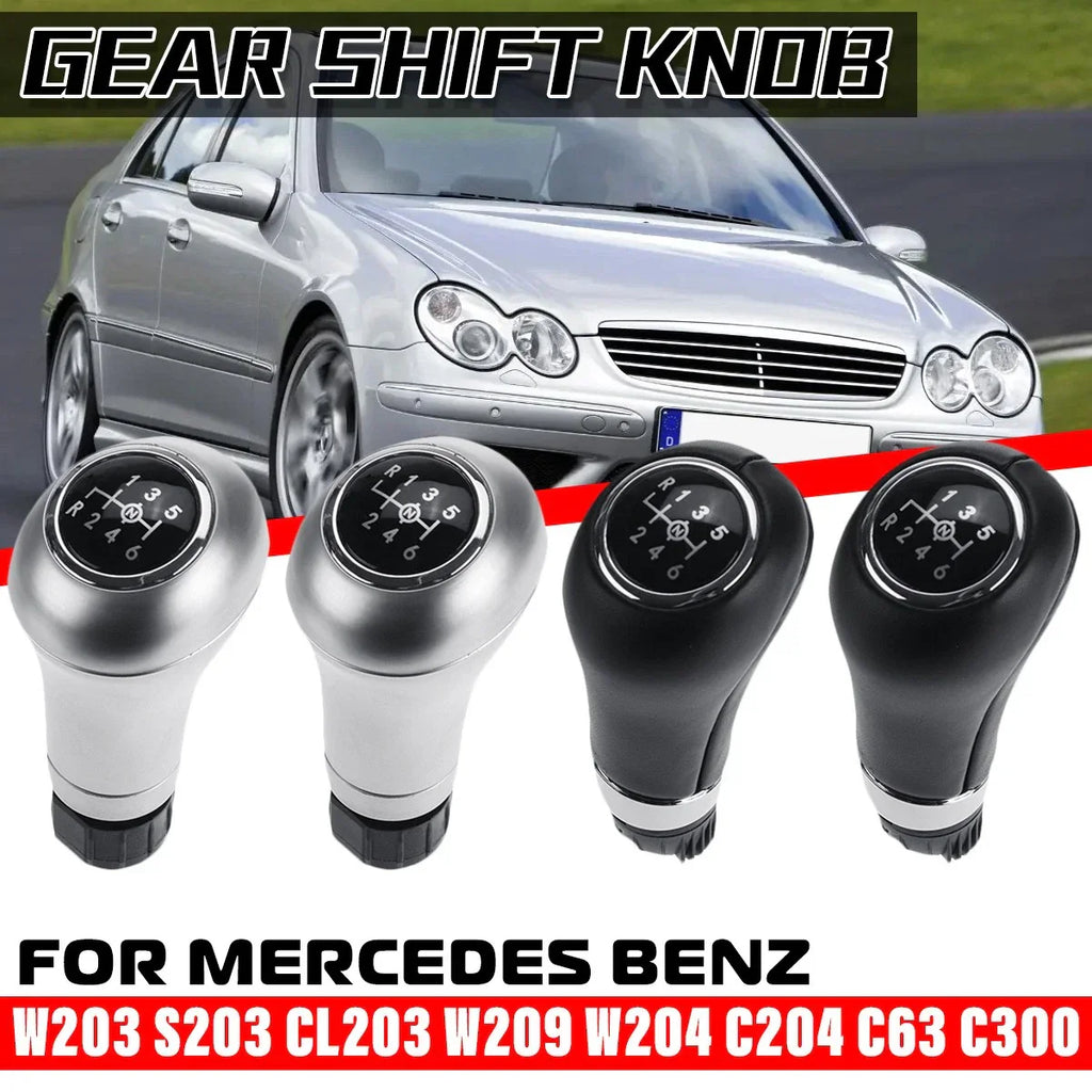 6-Speed Auto Gear Shift Knob Lever for Mercedes-Benz W203 S203 C204 C63 C300