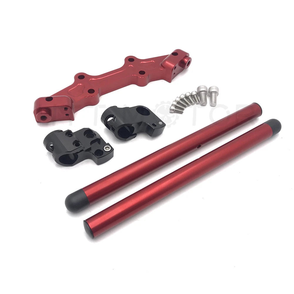Clip-On Adapter Plate Handlebar Set for Yamaha MT-07 FZ-07 (2014–2017) Black