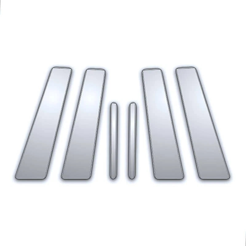 6pc Pillar Covers Chrome Replacement for Hyundai Amanti (2004–2010)