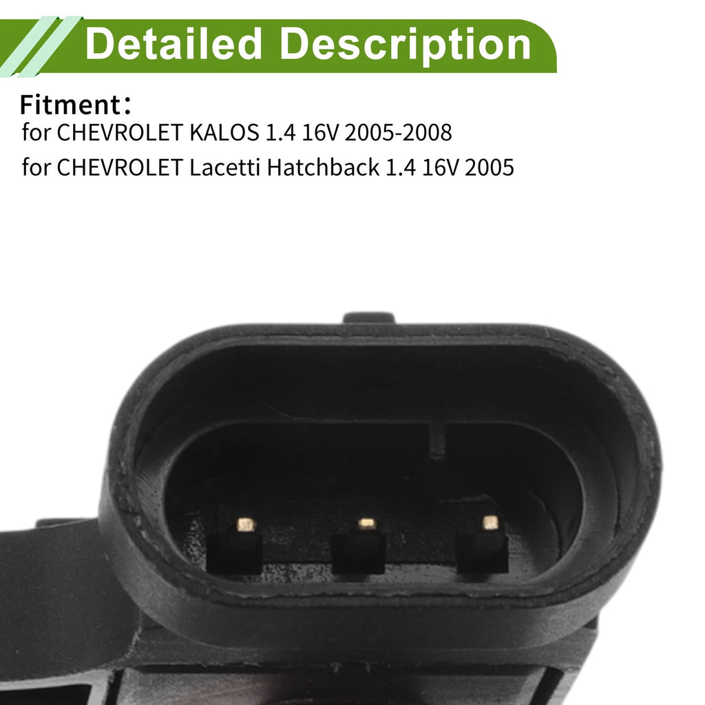 MAP Sensor for Chevrolet Kalos 1.4 16V (2003–2008) - Part No. 25195788