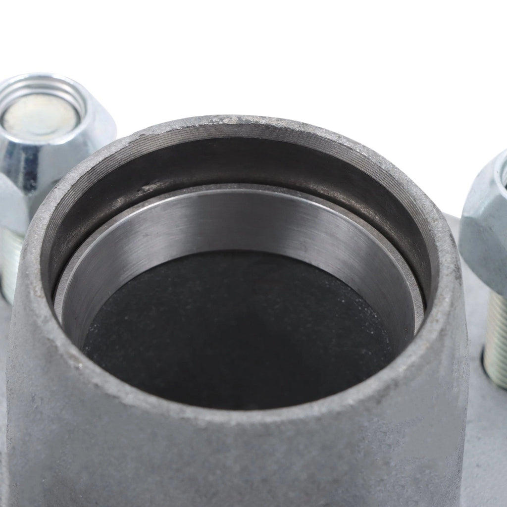 Set of 2 Galvanized Trailer Hubs for 4x4 Trailers (1" or 1.0625" Spindle)
