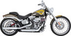 Vance & Hines 3" Twin Slash Slip-On Muffler - Chrome 16335 for Harley Davidson
