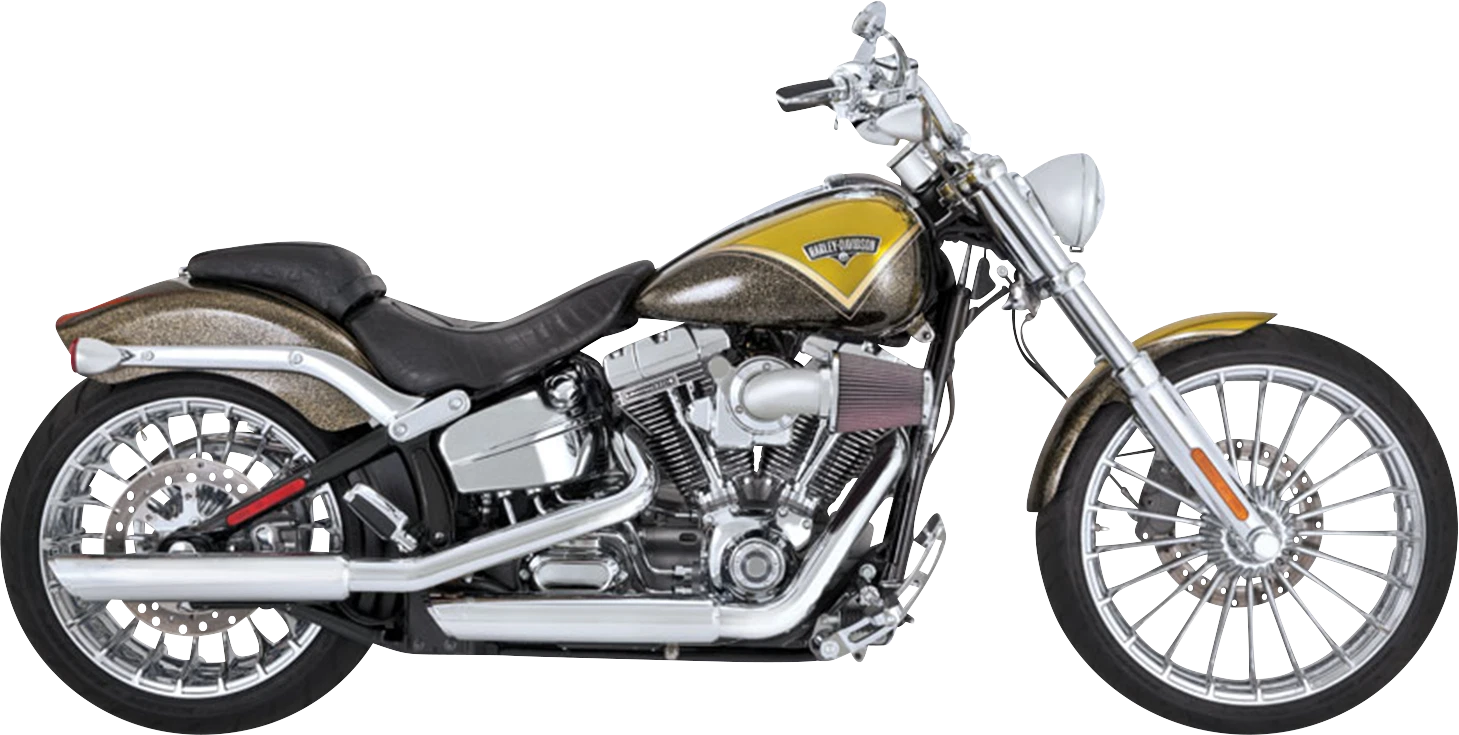Vance & Hines 3" Twin Slash Slip-On Muffler - Chrome 16335 for Harley Davidson