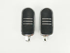 Set of 2 Chrome Passenger Foot Pegs for Harley Davidson Touring (1997–2024)