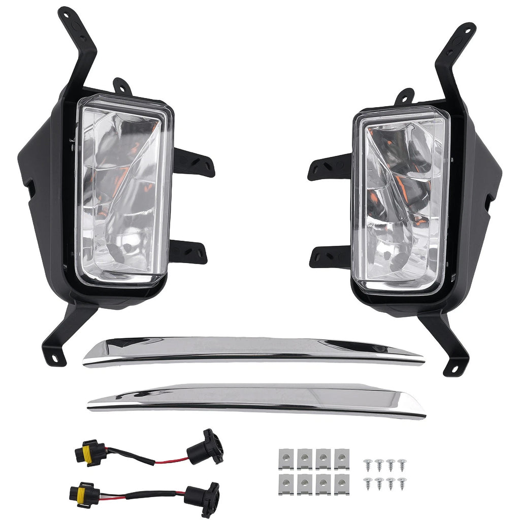 Fog Lights for Chevy Suburban/Tahoe (2015–2020) w/Chrome Trim