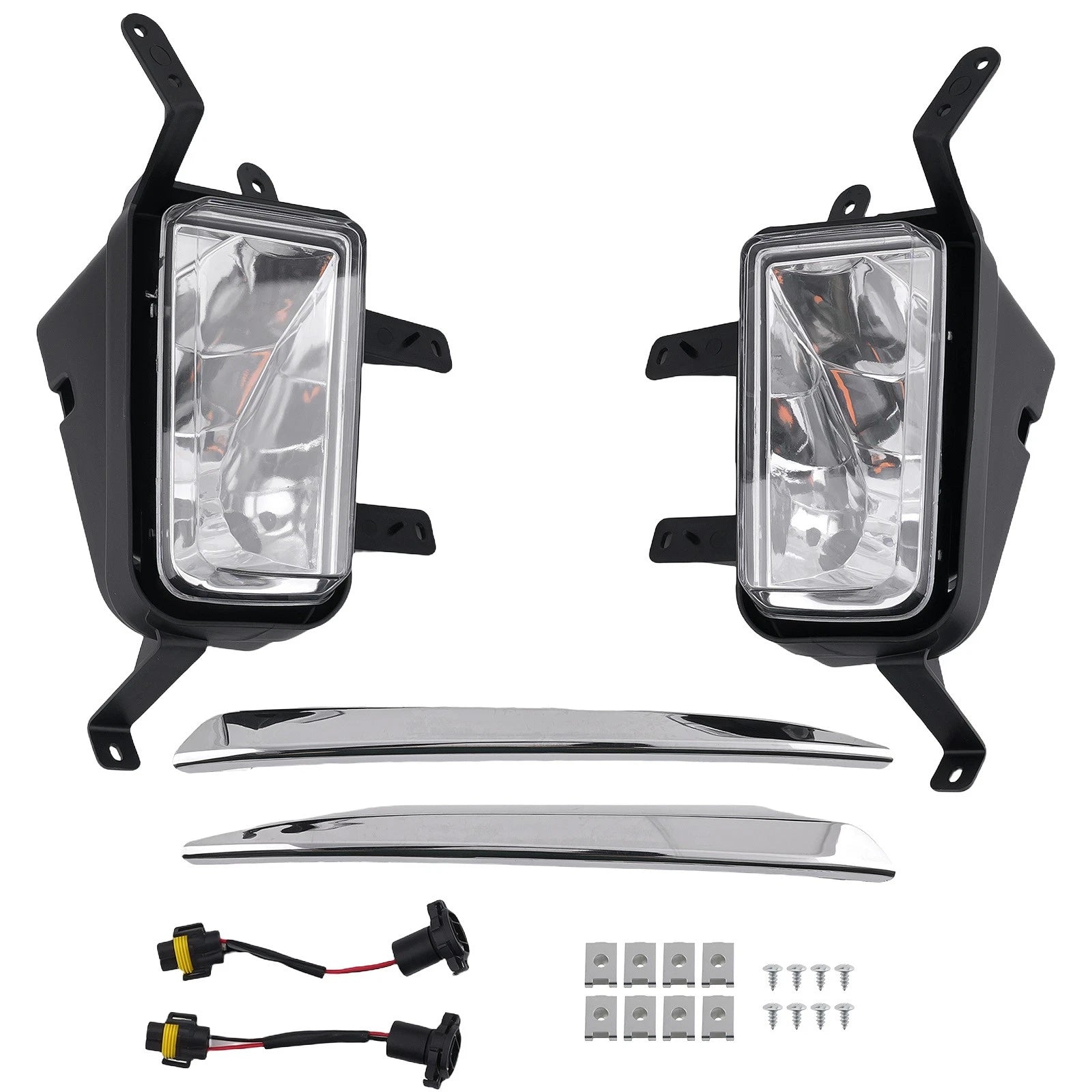 Fog Lights for Chevy Suburban/Tahoe (2015–2020) w/Chrome Trim