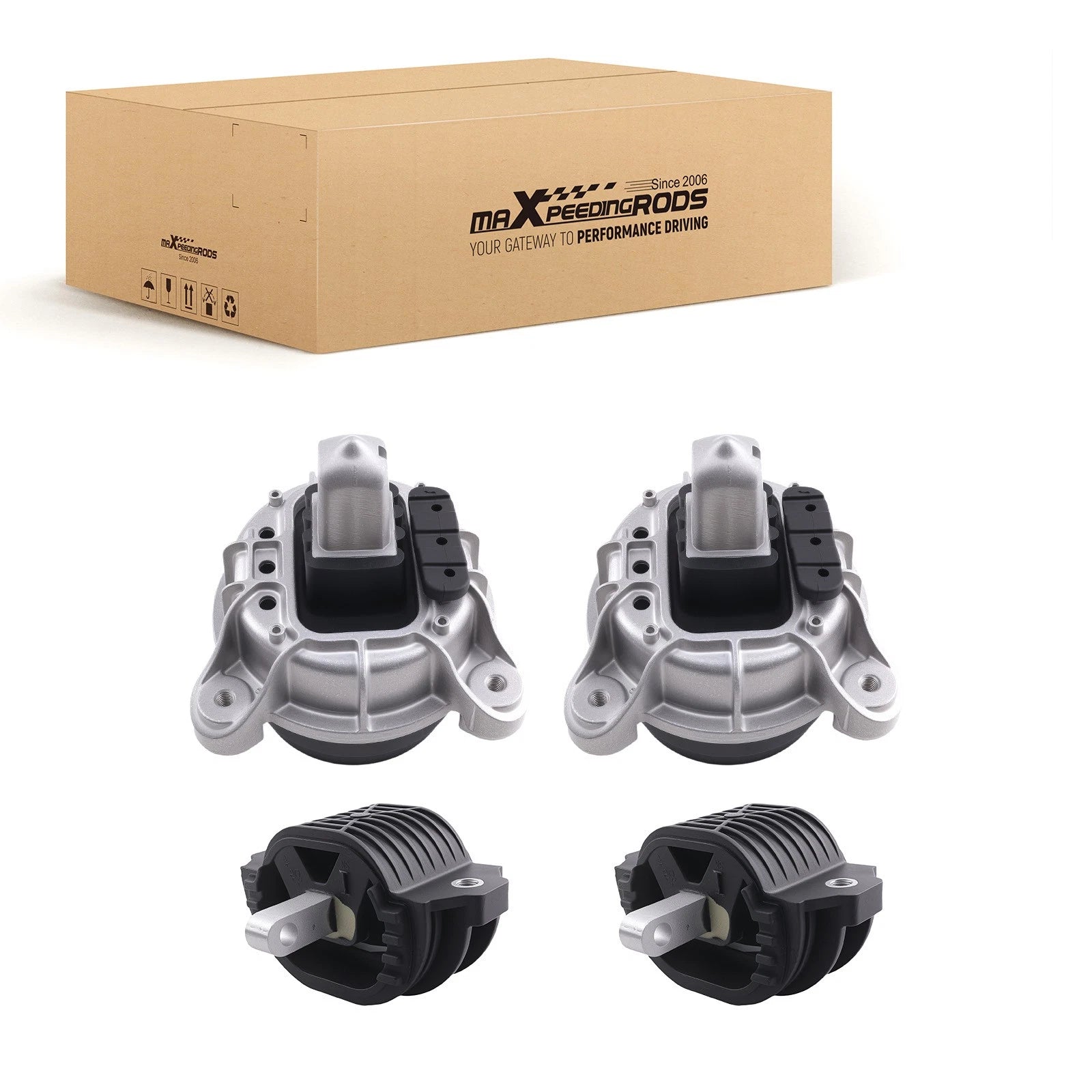 4PCS Engine Motor Transmission Mounts For BMW F10 528i 2014-2016 22116785601
