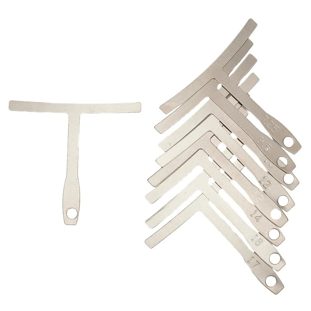 Set of 1 Guitar Steel String Gauge Ruler Radius Measuring Tool