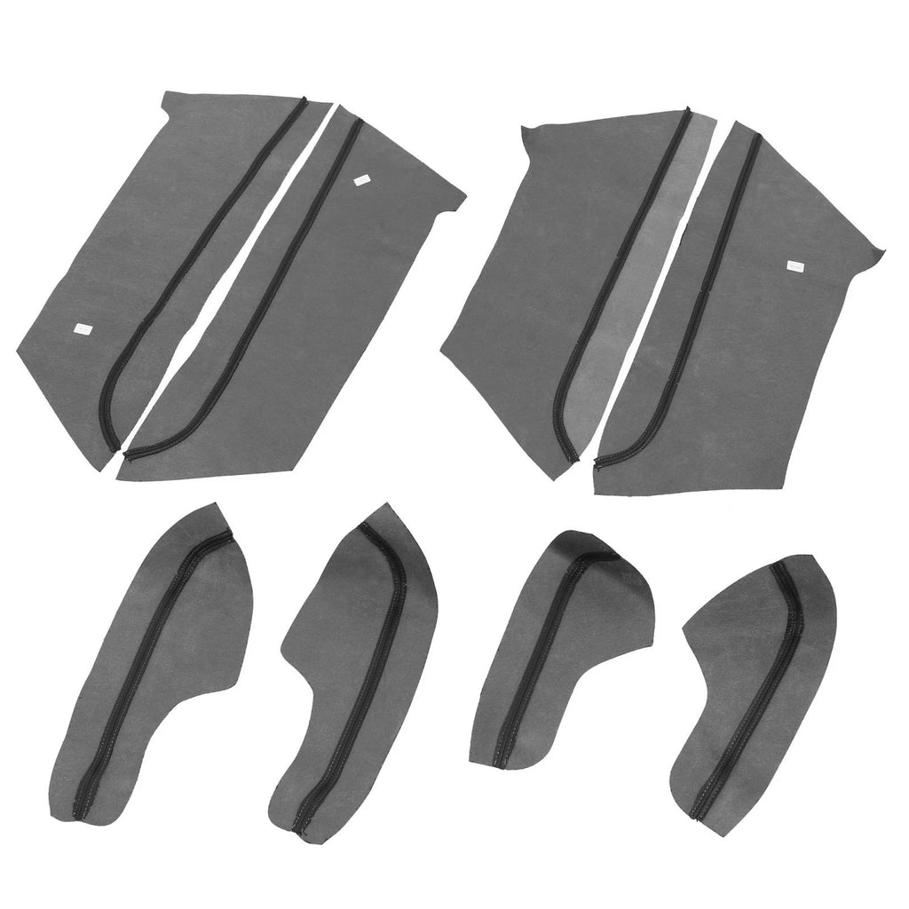 8Pcs Door Panel Armrest Protector Cover Pad for Honda Civic (2016–2020) Black