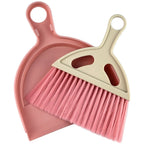 Set of 2 Compact Desktop Broom Dustpan for Home Office Use