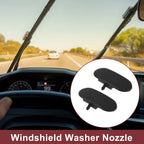 Set of 2 Front Windshield Washer Nozzles for Audi A4 S4 (No. 8E0955988B) Black
