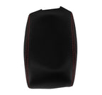 Console Armrest Cover for Jeep Wrangler (2011–2017) Carbon Fiber Red Stitch