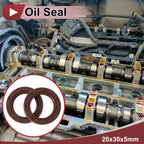 Set of 2 Oil Seal Rotary Shaft Seal FKM Rubber 20x30x5mm