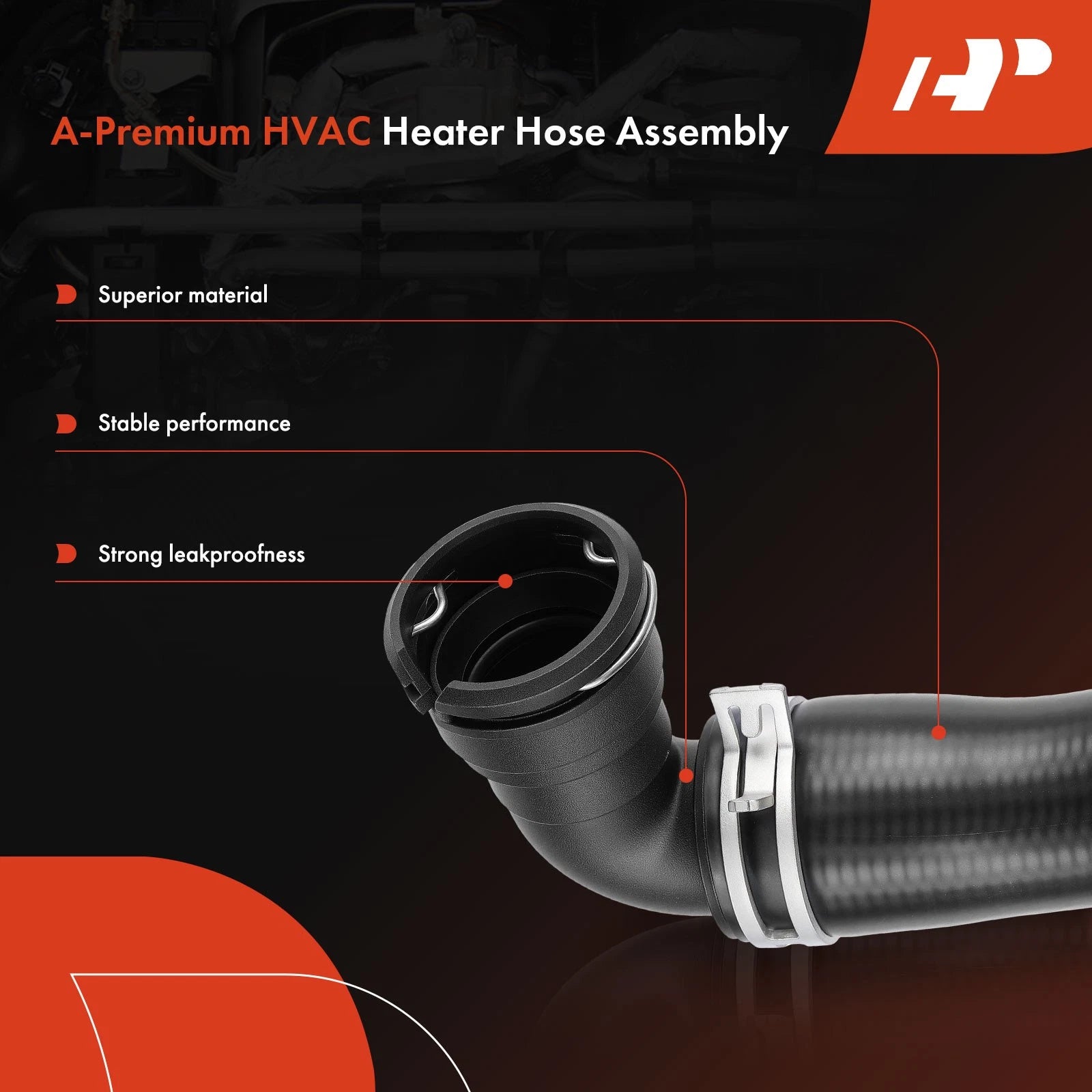 HVAC Heater Hose Assembly for Ford F-250 F-350 Super Duty (2008–2010)