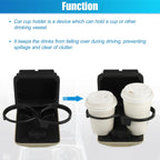 Center Console Cup Holder for Subaru Impreza (2005–2007) ABS Black Beige