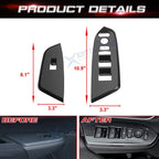 Carbon Fiber Black Inner Window Switch Panel Trim for Honda CR-V (2017-2022)
