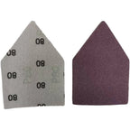 Set of 50 Triangle Sanding Sheets 80240 for Wood and Metal Finishing