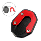Kickstand Enlarger Plate Pad for Ducati Scrambler 800 (2015–2019) Red