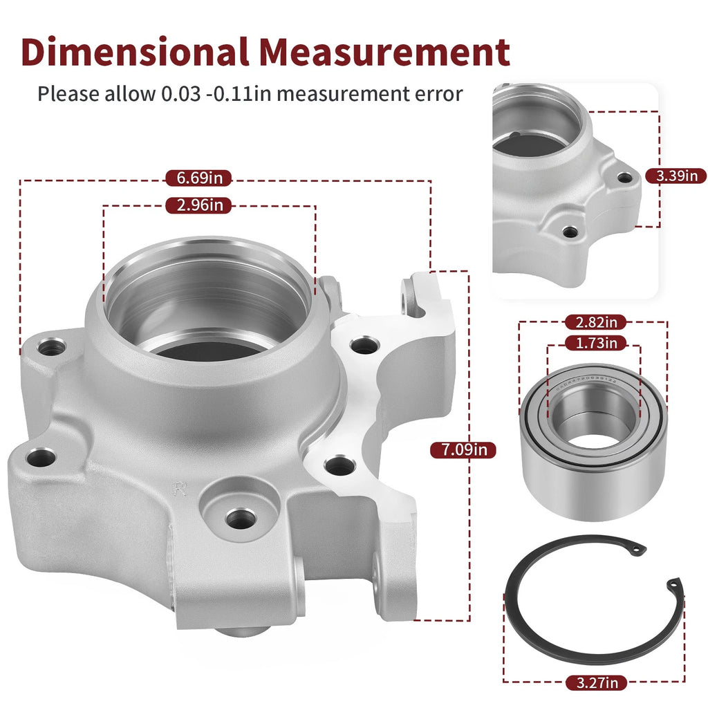 Rear Right Hand Wheel Bearing Carrier for Polaris RZR XP 1000 XP 4 1000 (2014–2017)