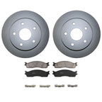Front Brake Kit Set of 4 Disc Rotors & TRW Pro Ceramic Pads for Dodge Ram 1500