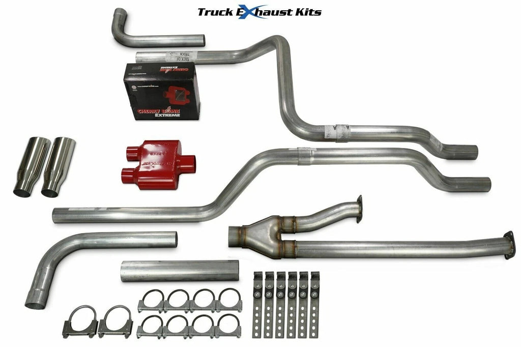 2.5" Dual Exhaust Kit for Toyota Tundra (2009–2013) Extreme Side Rolled Tip