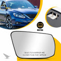 Mirror Glass for Nissan Altima (2013–2018) Sedan, Passenger Side with Backing Plate