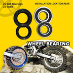 Rear Wheel Bearings Seals Kit 25-1252 for Yamaha YZ400F (1999)