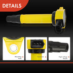 Set of 4 Yellow Ignition Coils for Mitsubishi Outlander (2008–2013)