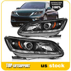 2Pcs Projector Headlights for Honda Accord Sedan (2013–2015)
