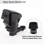 Washer Nozzle Set of 6 w/ Hose Connector for Chevrolet (No. 25823360)