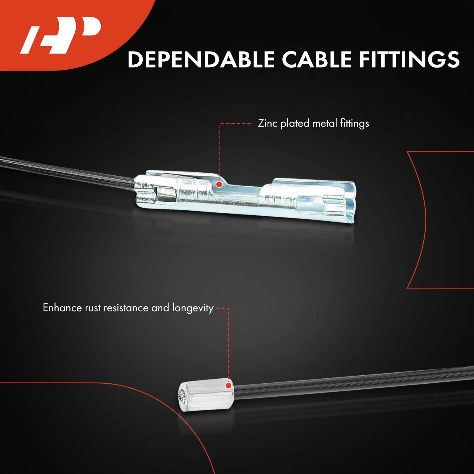 Intermediate Parking Brake Cable for Chevy Silverado 3500 HD (2011-2019)