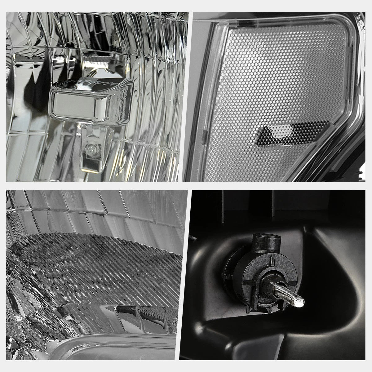 Direct Replace Headlight for Ford F150 (2009–2014) Chrome Housing Clear Corner
