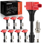 Set of 8 Ignition Coils & Iridium Spark Plugs for Nissan Armada (2005–2006)
