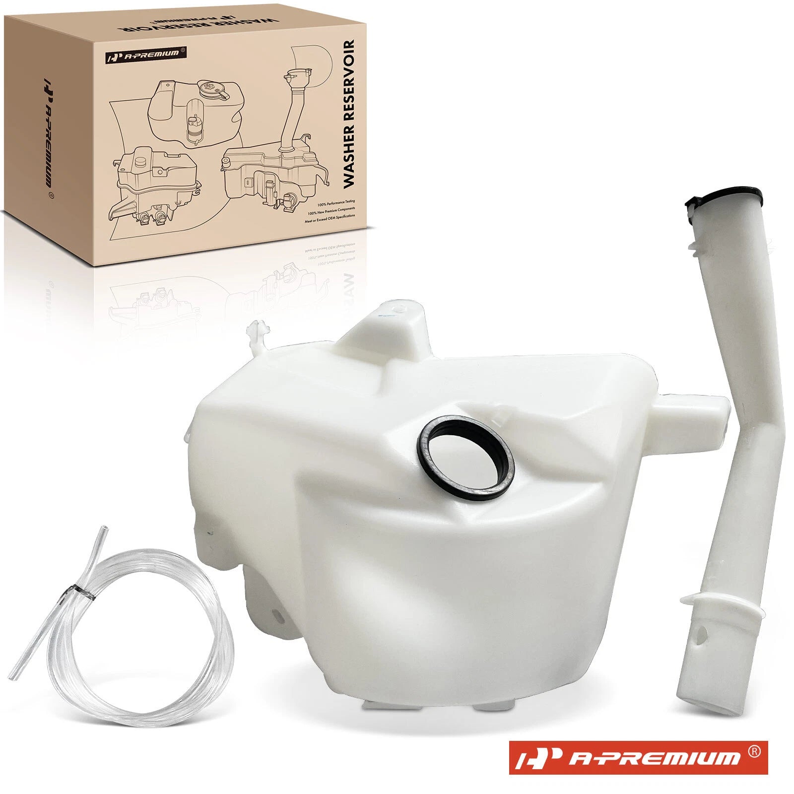 Windshield Washer Reservoir with Cap and Pump for Toyota Tundra (2000–2006)