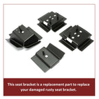 Set of 4 Bucket Seat Rail Mounting Brackets for G-Body Buick/Chevy (1978–1988)