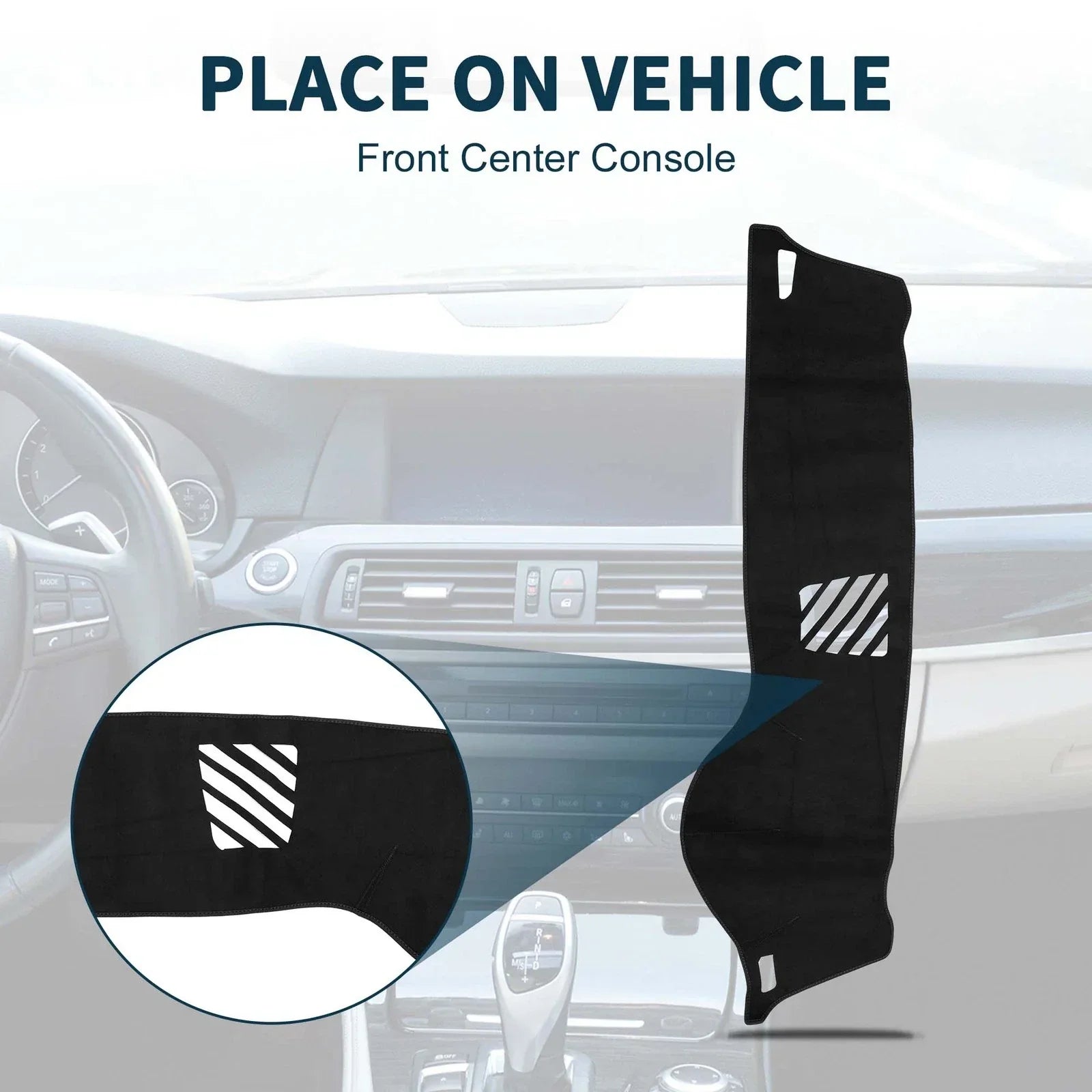 Dash Cover Mat for BMW 5 Series F10 F11 Sun Protector Pad Black