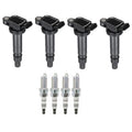 4X Ignition Coils + 4X Spark Plugs for Toyota Tacoma Hiace Lexus IS/RC F (2016–2023) UF495