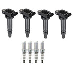 4X Ignition Coils + 4X Spark Plugs for Toyota Tacoma Hiace Lexus IS/RC F (2016–2023) UF495