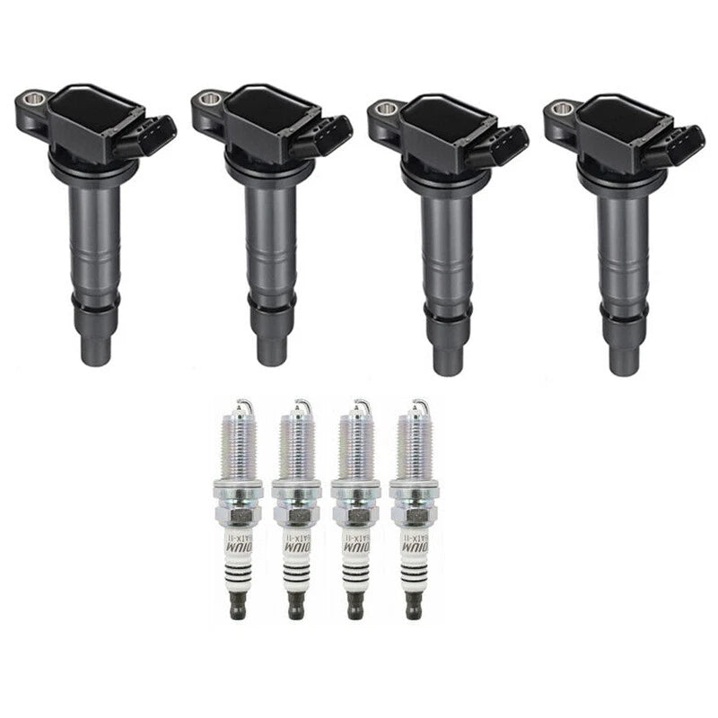 4X Ignition Coils + 4X Spark Plugs for Toyota Tacoma Hiace Lexus IS/RC F (2016–2023) UF495