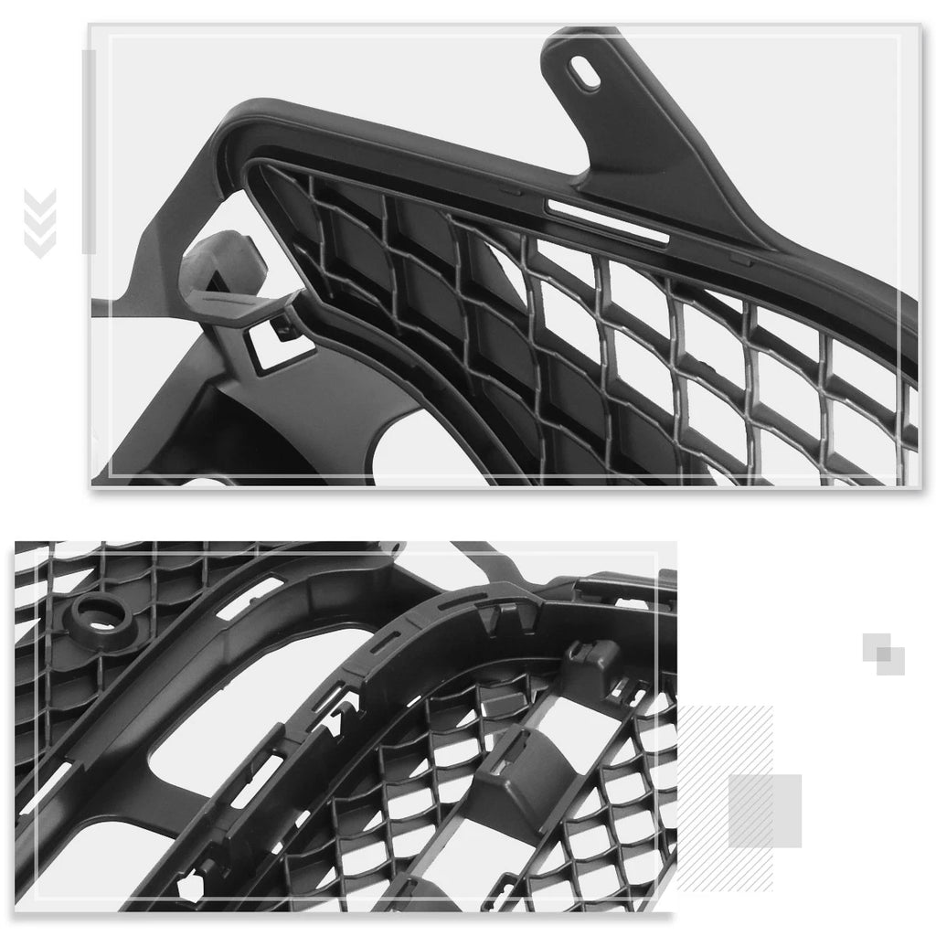Diamond Mesh Hood Grille Frame for Benz CLS550 (2012–2015) w/Parktronic