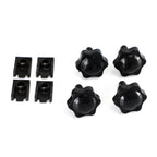 Saddlebag Lever Lock Bolts & Nuts Set Black for Glide King Touring (1996–2019)