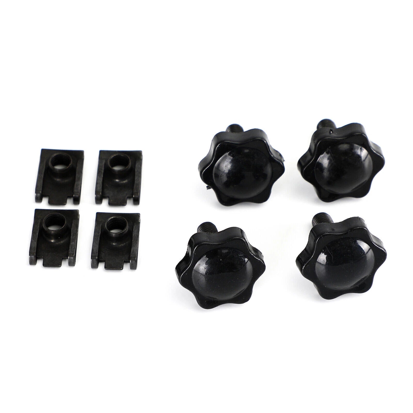 Saddlebag Lever Lock Bolts & Nuts Set Black for Glide King Touring (1996–2019)