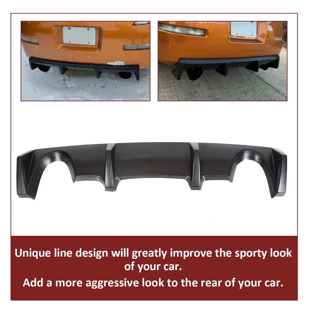 Rear Bumper Lip Diffuser for Nissan 350Z (2003–2008)