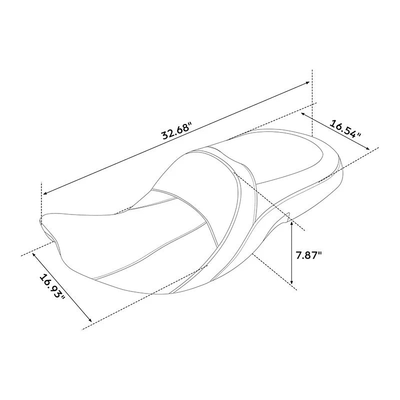 Driver & Passenger Seat for Indian Roadmaster Chieftain Dark Horse (2015–2025)