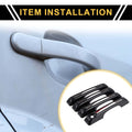 Set of 4 Exterior Door Handle Covers for Ford Maverick (2022–2023) Carbon Fiber
