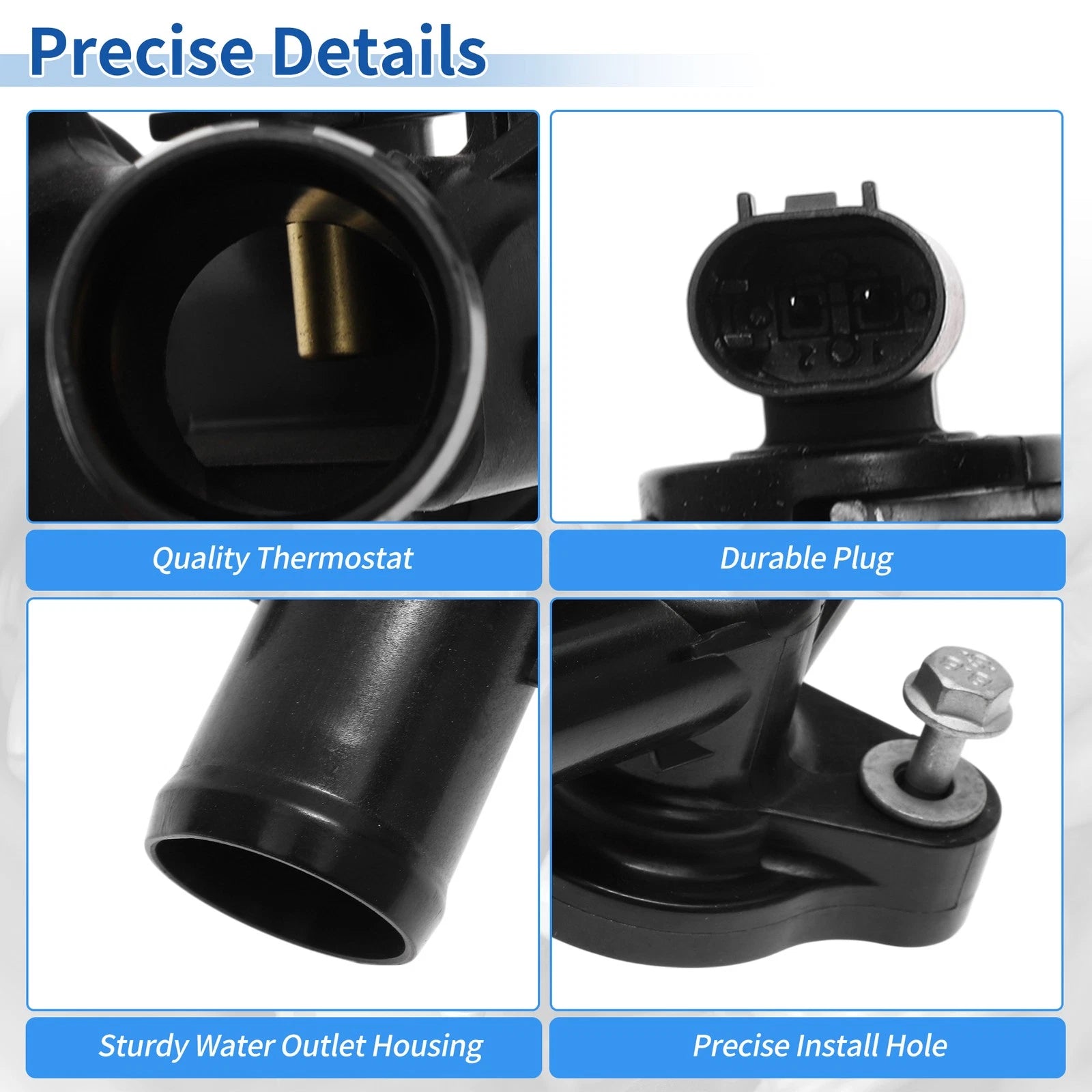 Engine Coolant Thermostat Housing Assembly No. 12672523 for Buick Encore (2016–2021)