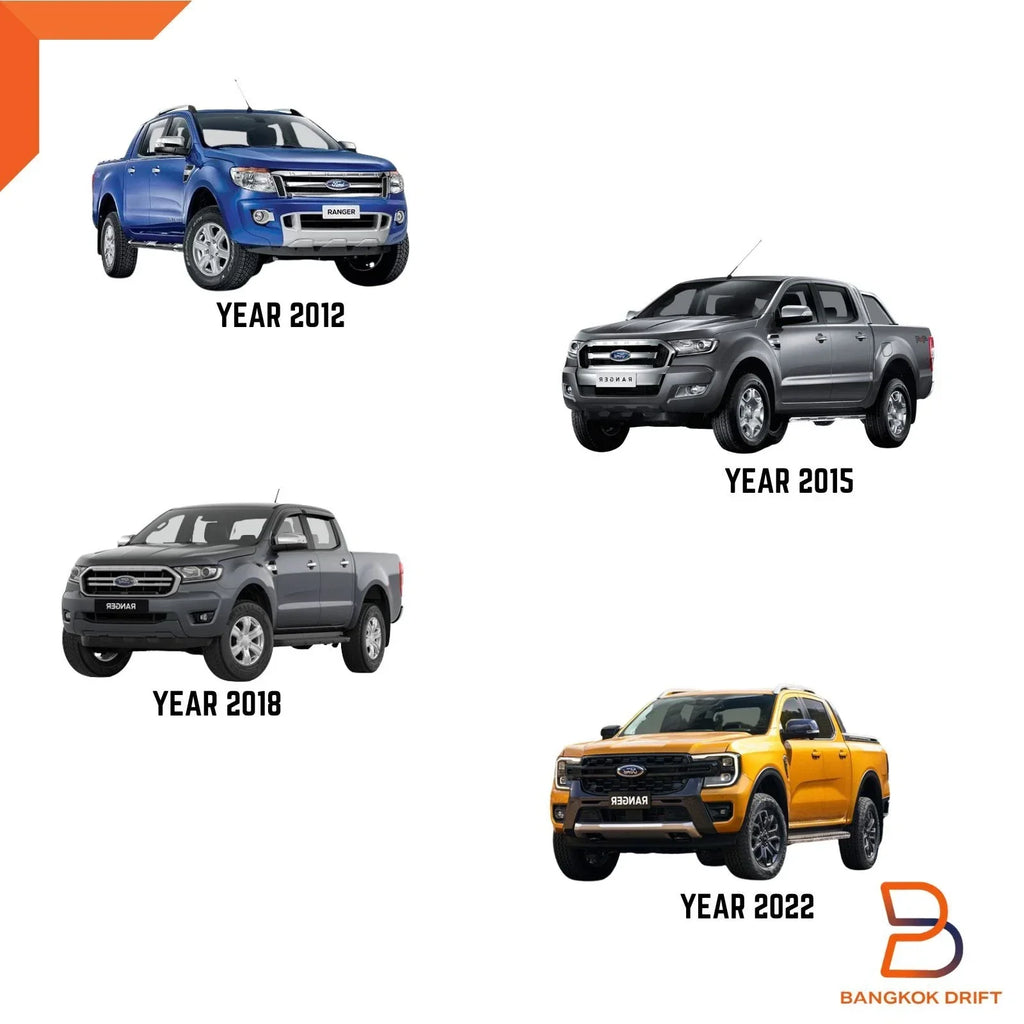 Stainless Chrome Door Sill Scuff Plates for Ford Ranger 2012-2024
