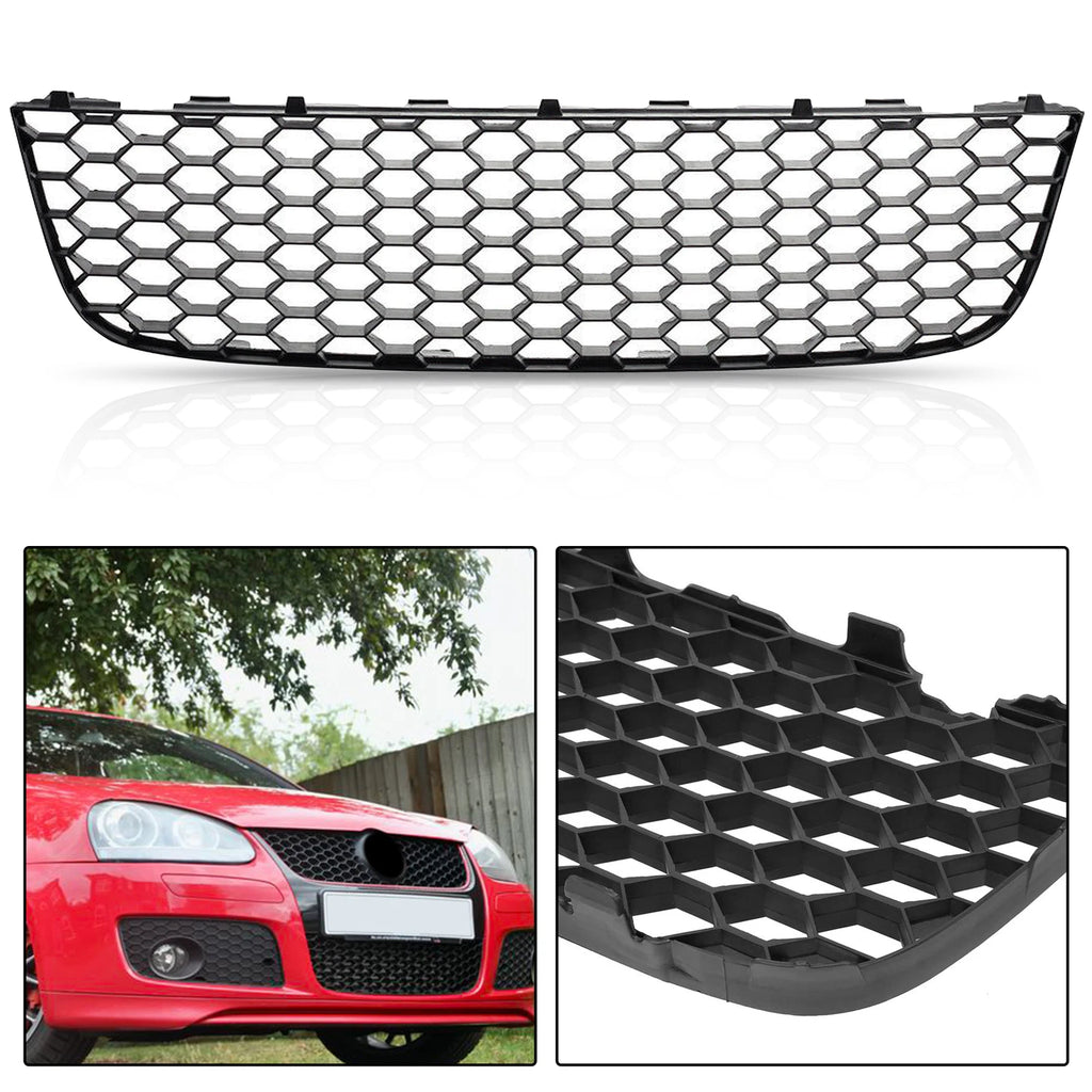 Front Lower Center Bumper Grille for VW Jetta GTI (2006–2009) Honeycomb Mesh